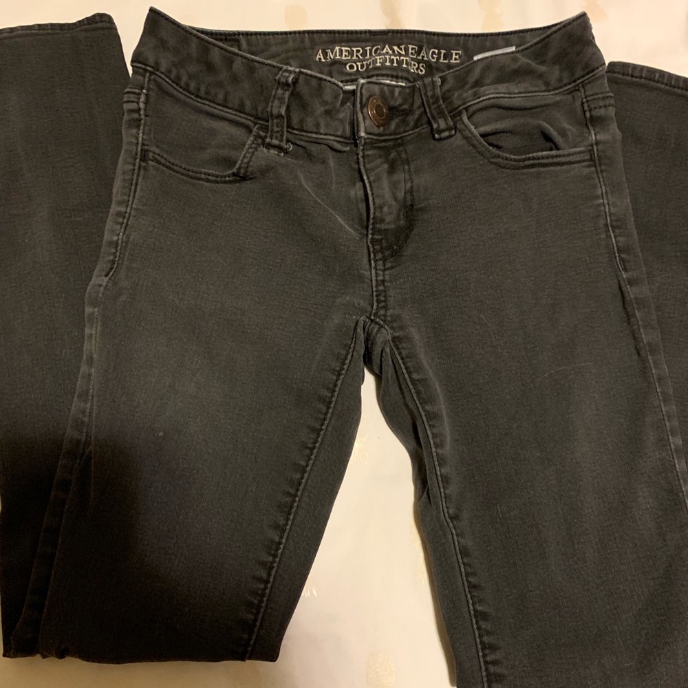 Black jeggings size 0 short by American Eagle